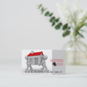 Geschäftskarte verschieben visitenkarte (Stehend Vorderseite)