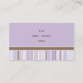 GESCHÄFTSKARTE: Vintag 1 Visitenkarte (Rückseite)