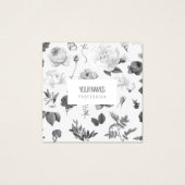 GESCHÄFTSKARTE: "VINTAGE BLUME" (Vorderseite)