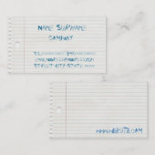 Geschäftskarte Visitenkarte (Vorne/Hinten)