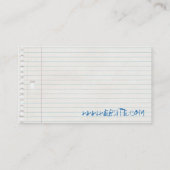 Geschäftskarte Visitenkarte (Rückseite)