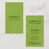 GESCHÄFTSKARTE: VISITENKARTE (Vorne/Hinten)