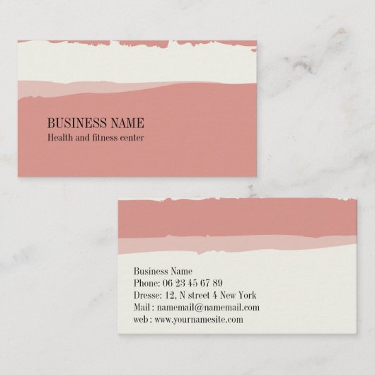 GESCHÄFTSKARTE VISITENKARTE (Vorne/Hinten)