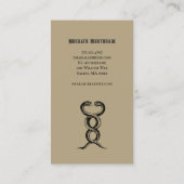 Geschäftskarte Visitenkarte (Rückseite)