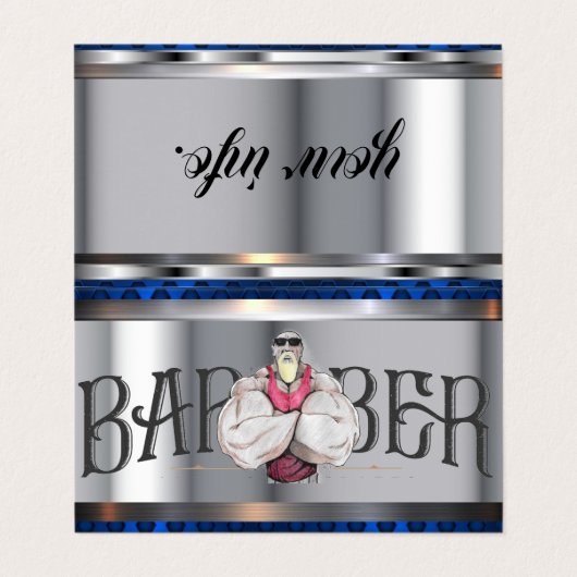 Geschäftskarte Visitenkarten (Außenseite Aufgefaltet)