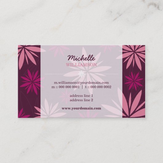 GESCHÄFTSKARTE: Vitalität 6 Visitenkarte (Vorderseite)