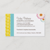 Geschäftskarte Whimsischer Bäckerei Visitenkarte (Rückseite)