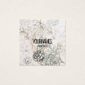 GESCHÄFTSKARTE : WILLIAM MORRIS : WILD TULIP (Vorderseite)