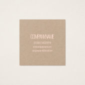 GESCHÄFTSKARTE : WILLIAM MORRIS : WILD TULIP (Rückseite)