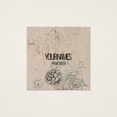 GESCHÄFTSKARTE : WILLIAM MORRIS : WILD TULIP (Vorderseite)