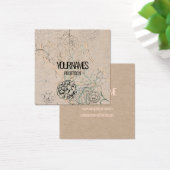 GESCHÄFTSKARTE : WILLIAM MORRIS : WILD TULIP (Schreibtisch)