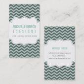 GESCHÄFTSKARTE: Zickzack3 2P Visitenkarte (Vorne/Hinten)