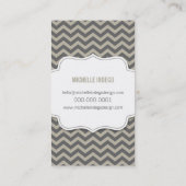 GESCHÄFTSKARTE: Zickzack3 9P Visitenkarte (Rückseite)