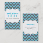 GESCHÄFTSKARTE: Zickzack 3 6P Visitenkarte (Vorne/Hinten)