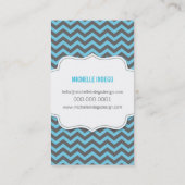 GESCHÄFTSKARTE: Zickzack 3 6P Visitenkarte (Rückseite)