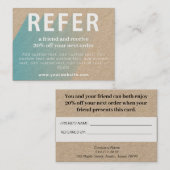 Geschäftskarte zum Rabatt für Privatkunden Visitenkarte (Vorne/Hinten)