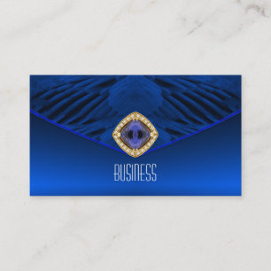 Geschäftskarten Art Deco Blauer Diamant Juwel Visitenkarte