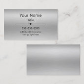 Geschäftskarten aus gebürstetem Aluminium Visitenkarte (Vorne/Hinten)