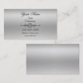Geschäftskarten aus gebürstetem Aluminium Visitenkarte (Vorne/Hinten)