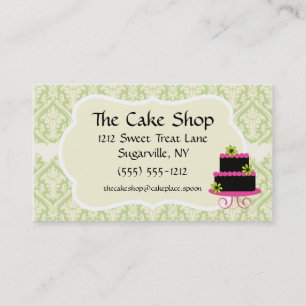 Geschäftskarten Bäckerei Konditorei Cake Shop Visitenkarte