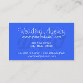 Geschäftskarten der Hochzeitsagentur Visitenkarte (Rückseite)