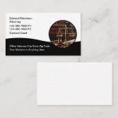 Geschäftskarten der klassischen Anwaltskanzlei Mod Visitenkarte (Vorne/Hinten)