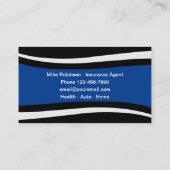 Geschäftskarten der modernen Versicherungsagentur Visitenkarte (Rückseite)