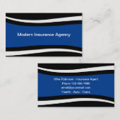 Geschäftskarten der modernen Versicherungsagentur Visitenkarte (Vorne/Hinten)