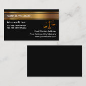 Geschäftskarten der Rechtsanwaltskanzlei Visitenkarte (Vorne/Hinten)