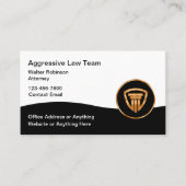 Geschäftskarten der Rechtsanwaltskanzlei Visitenkarte (Vorderseite)