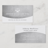 Geschäftskarten der Rechtsanwaltskanzlei Visitenkarte (Vorne/Hinten)