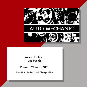Geschäftskarten-Design für Automechaniker Visitenkarte