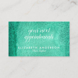 Geschäftskarten für Aquarellmeergrün Visitenkarte