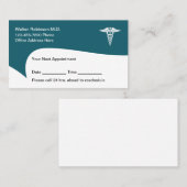 Geschäftskarten für Ärztebüros Moderne Terminkarte (Vorne/Hinten)