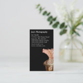 Geschäftskarten für Blumenfotografie Visitenkarte (Stehend Vorderseite)