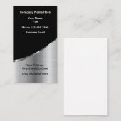 Geschäftskarten für Coole vertikale Metallische Fo Visitenkarte (Vorne/Hinten)