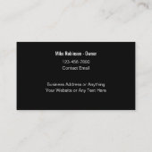 Geschäftskarten für cooles Automotive-Theme Visitenkarte (Rückseite)