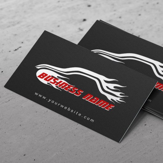 Geschäftskarten für cooles Racing Car Carbon Fibre Visitenkarte