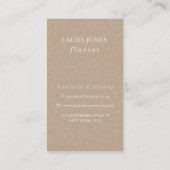 Geschäftskarten für das Blumenland im Herbst Visitenkarte (Rückseite)