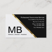 Geschäftskarten für den klassischen Bau Visitenkarte (Vorderseite)