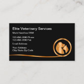 Geschäftskarten für den klassischen Veterinärdiens Visitenkarte (Vorderseite)