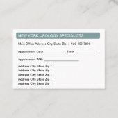 Geschäftskarten für den medizinischen Multi Locati Terminkarte (Vorderseite)