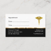 Geschäftskarten für die Anstellung eines Arztes Terminkarte (Vorderseite)