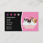 Geschäftskarten für die Begleitung von Haustieren Visitenkarte (Vorderseite)