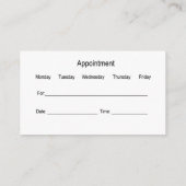 Geschäftskarten für die Benennung eines Vorlagenge Visitenkarte (Rückseite)