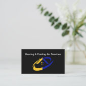 Geschäftskarten für die Heizung und Kühlung von Kl Visitenkarte (Stehend Vorderseite)