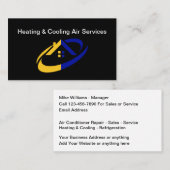 Geschäftskarten für die Heizung und Kühlung von Kl Visitenkarte (Vorne/Hinten)