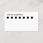 Geschäftskarten für die Kfz-Kundenbindung Visitenkarte (Rückseite)