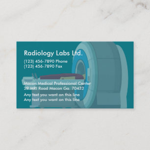 Geschäftskarten für die medizinische Radiologiekli Visitenkarte
