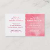 Geschäftskarten für Eheberater Visitenkarte (Rückseite)